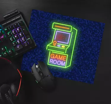 Mouse pad gamer arcade de jeu néon - TenStickers