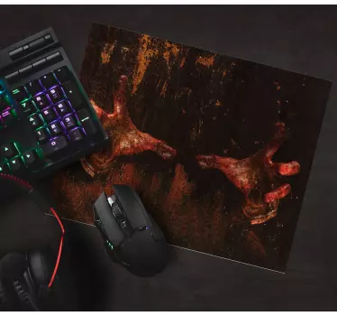 Mouse pad gamer art de mains sales - TenStickers