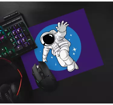 Mouse pad gamer astronaute dans l'espace - TenStickers