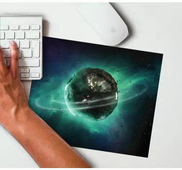 Mouse pad gamer aura de planète mystique - TenStickers