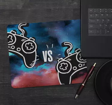 Mouse pad gamer contre manettes de jeu - TenStickers