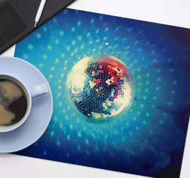Mouse pad gamer Éclat de boule à facettes - TenStickers
