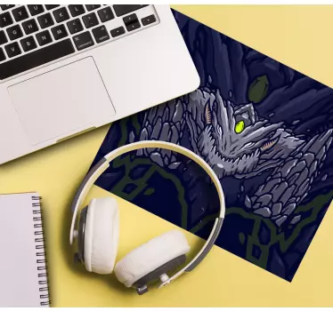 Mouse pad gamer emblème de créature mythique - TenStickers