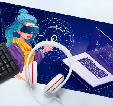 Mouse pad gamer expérience de réalité virtuelle - TenStickers