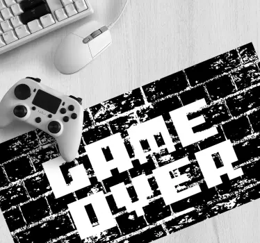 Mouse pad gamer game over en pixelisé - TenStickers