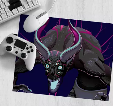 Mouse pad gamer illustration de créature mythique - TenStickers