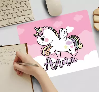 Mouse pad gamer licorne mignonne fantasy - TenStickers