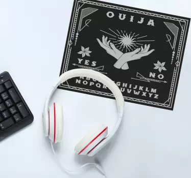 Mouse pad gamer mains de planche ouija - TenStickers