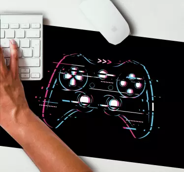 Mouse pad gamer manette de jeu colorée - TenStickers