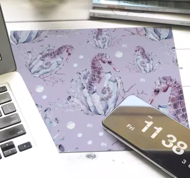 Mouse pad gamer motif aquatique hippocampe - TenStickers