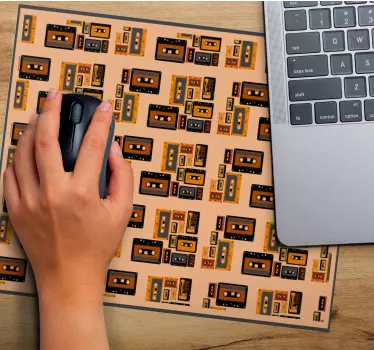 Mouse pad gamer motif cassette rétro - TenStickers