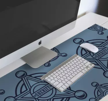 Mouse pad gamer motif étoile de shérif - TenStickers