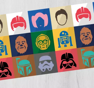 Mouse pad gamer portraits de personnages iconiques - TenStickers