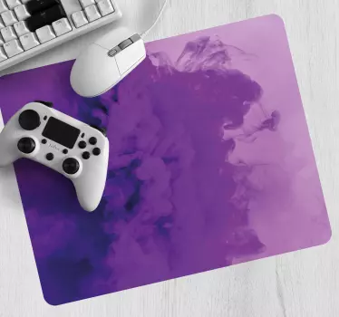 Mouse pad gamer tourbillon violet abstrait - TenStickers
