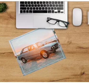 Mouse pad gamer voiture classique bord de mer - TenStickers