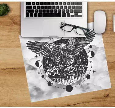 Mouse pad gamer vol d'oiseaux majestueux - TenStickers