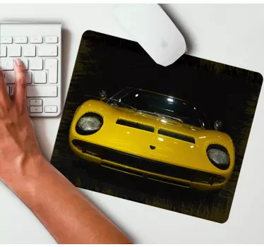 Mouse pad gamer vue de face lamborghini - TenStickers
