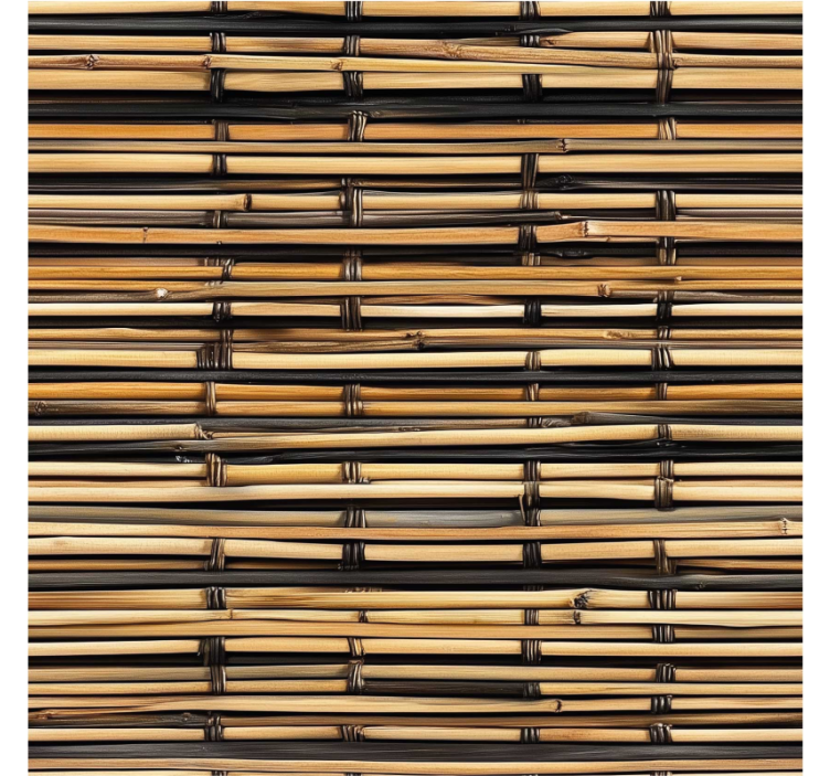 Toile fenêtre cuisine texture du bois - TenStickers