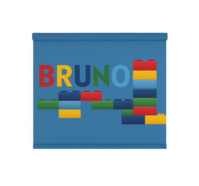 Toile fenêtre chambre enfant blocs de jouets colorés - TenStickers