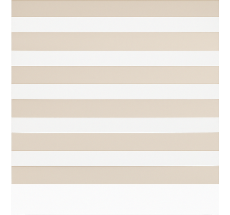 Toile fenêtre classique crème et blanc horizontal - TenStickers