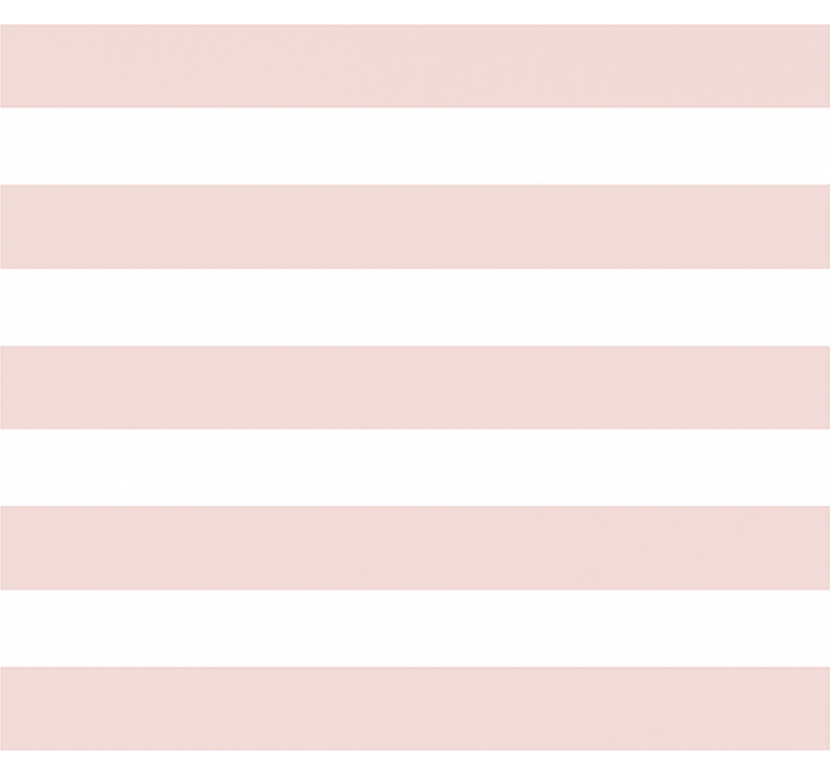 Toile fenêtre chambre enfant rayures blanches et roses - TenStickers