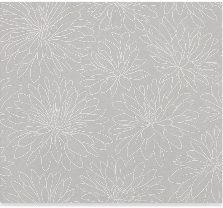Toile fenêtre salon motif floral transparent - TenStickers