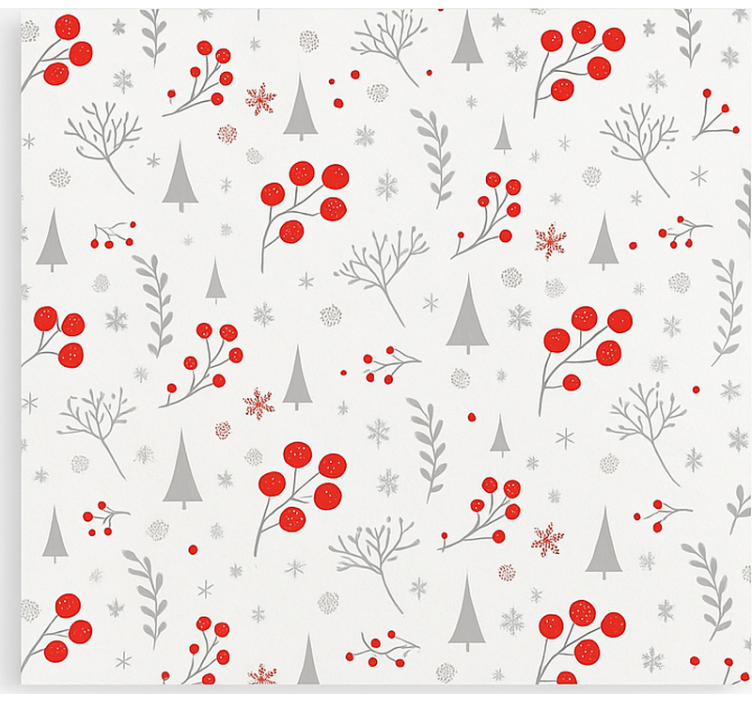 Toile fenêtre salon motif de noël vintage - TenStickers