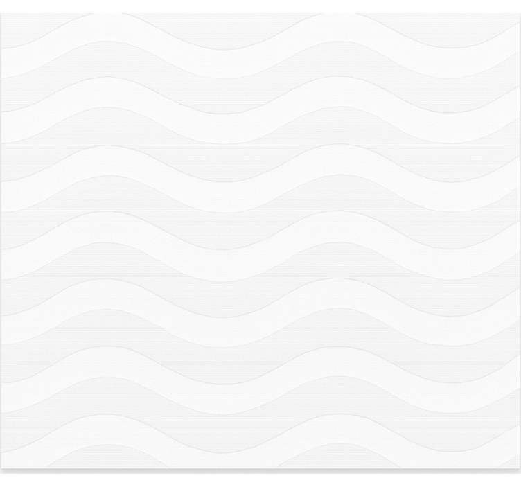 Toile fenêtre chambre adolescent vagues blanches et grises - TenStickers