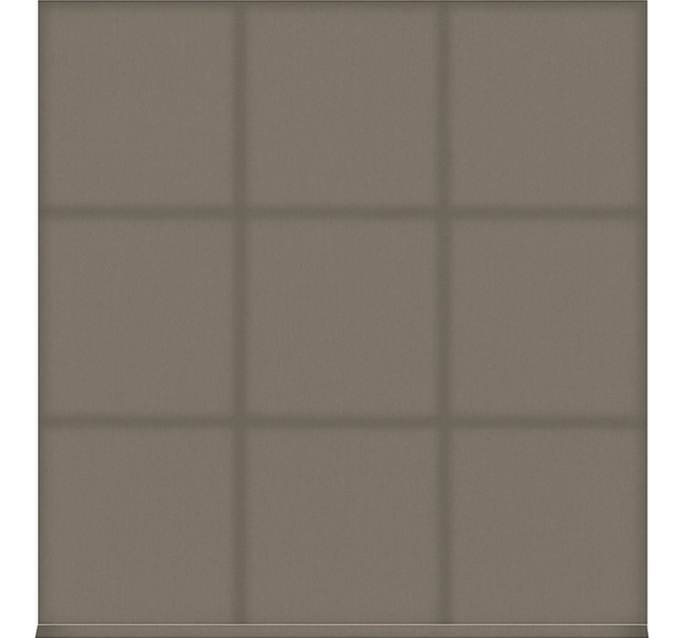 Toile fenêtre salle à manger monochrome marron froid - TenStickers