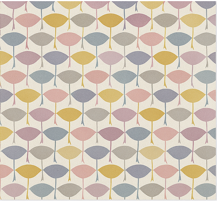 Toile fenêtre nordique oiseaux-mouches colorés - TenStickers