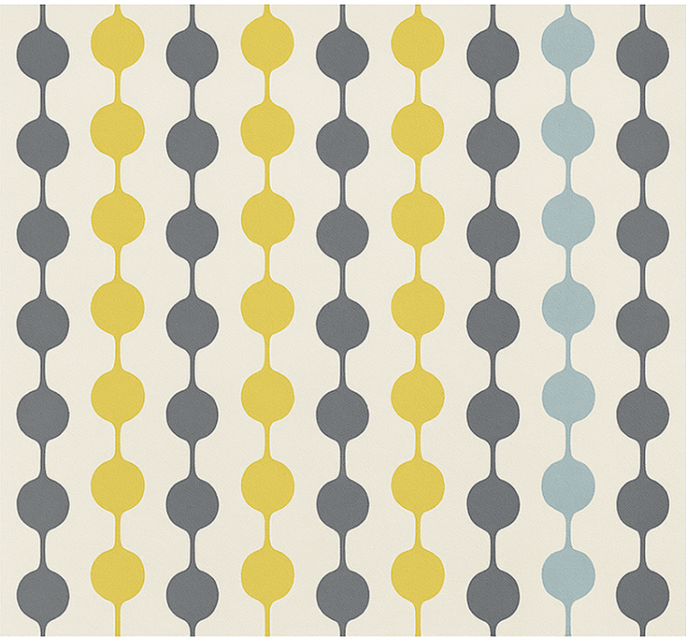 Toile fenêtre nordique cercles colorés suspendus - TenStickers