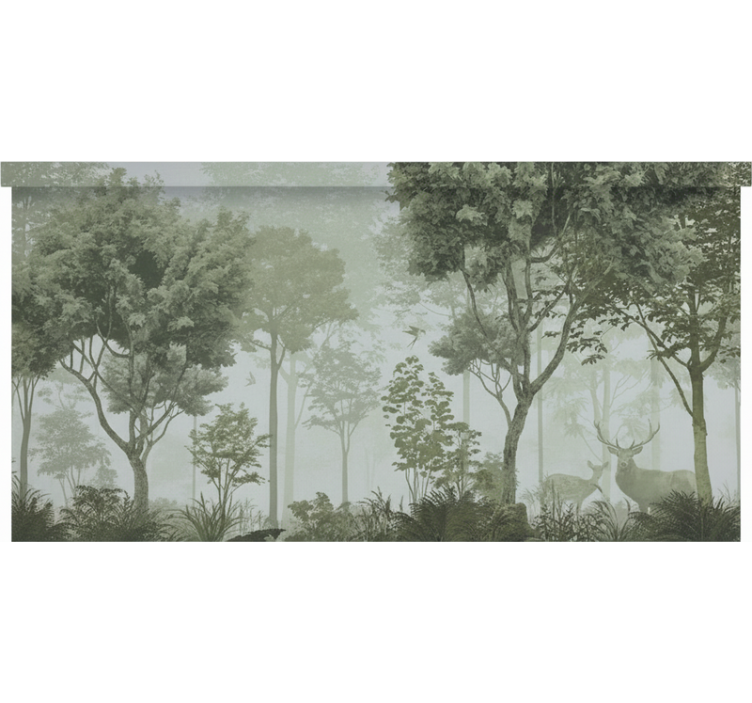 Toile fenêtre arbre Évasion nature tranquille - TenStickers