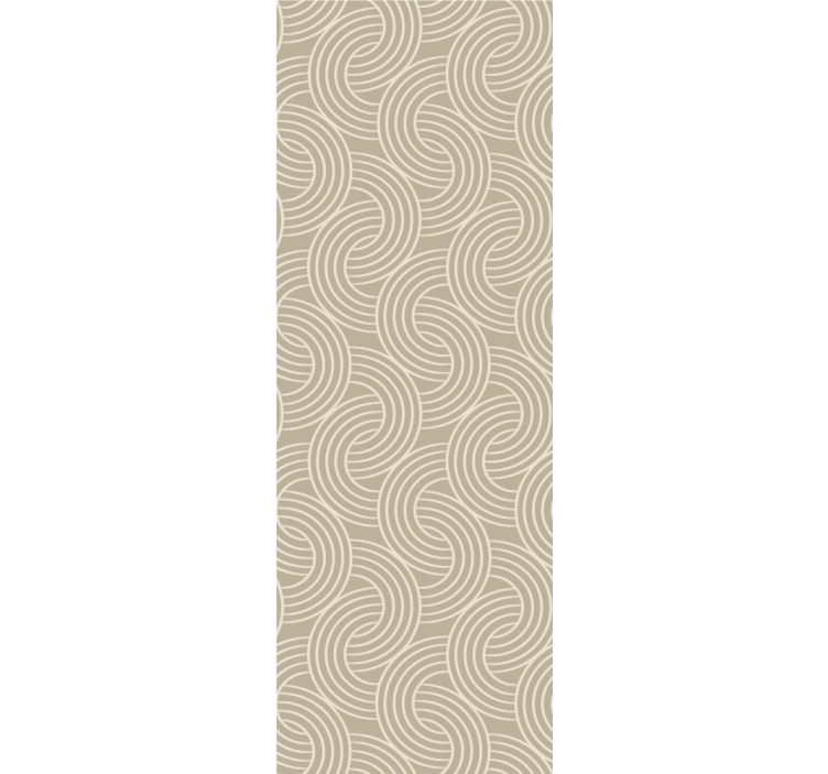 Toile fenêtre bureau motifs courbes élégants - TenStickers