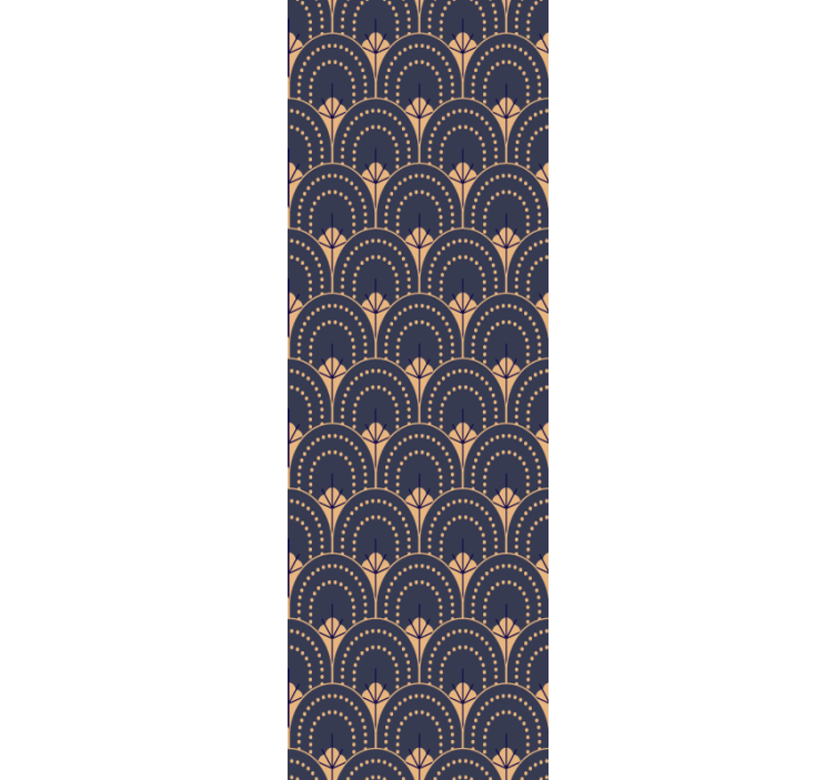 Toile fenêtre bureau motif de ventilateur orné - TenStickers
