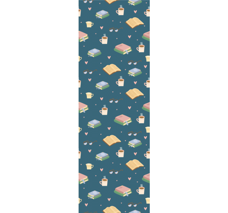 Toile fenêtre bureau motif de lecture cocooning - TenStickers