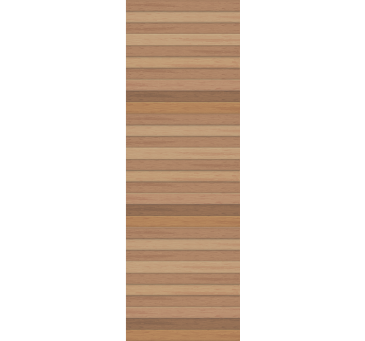Toile fenêtre bureau planches en bois rustiques élégantes - TenStickers