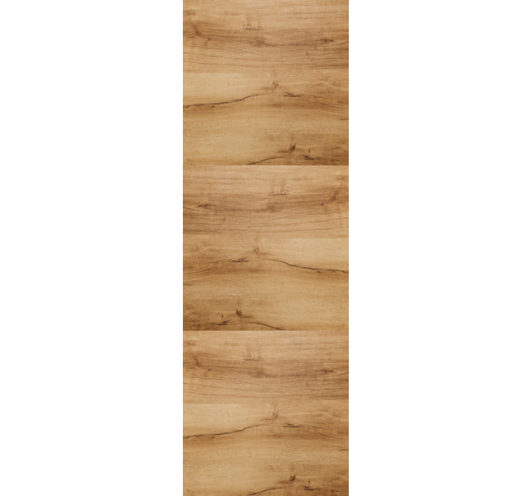 Toile fenêtre bureau en planches en bois beige rustique - TenStickers