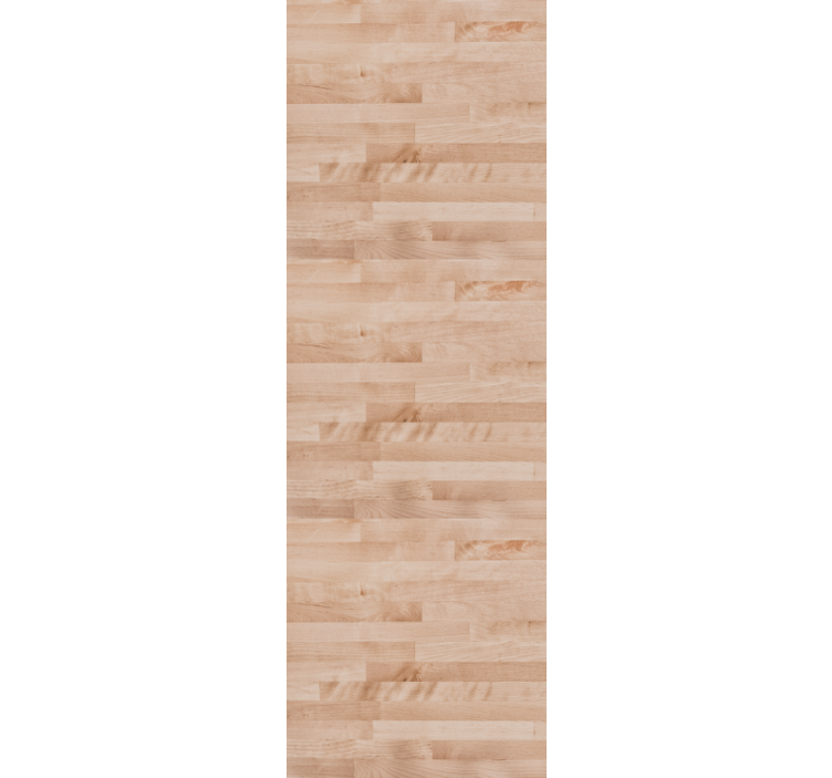 Toile fenêtre bureau planche en bois brun élégant - TenStickers