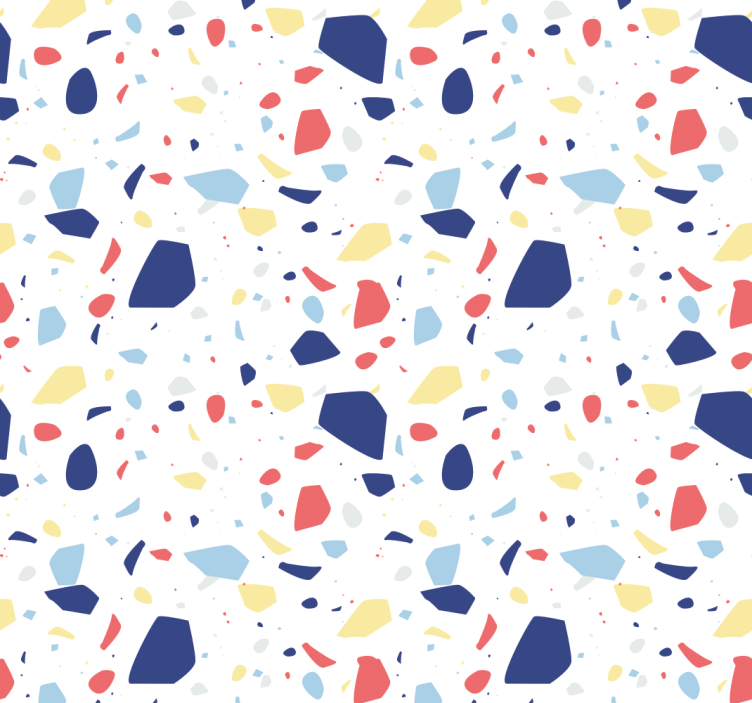 Toile fenêtre bureau effet terrazzo élégant - TenStickers