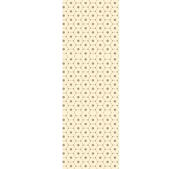 Toile fenêtre bureau motif hexagonal abstrait - TenStickers