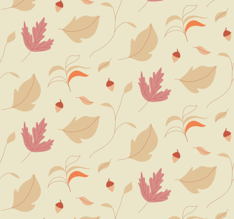 Toile fenêtre bureau feuilles d'automne - TenStickers