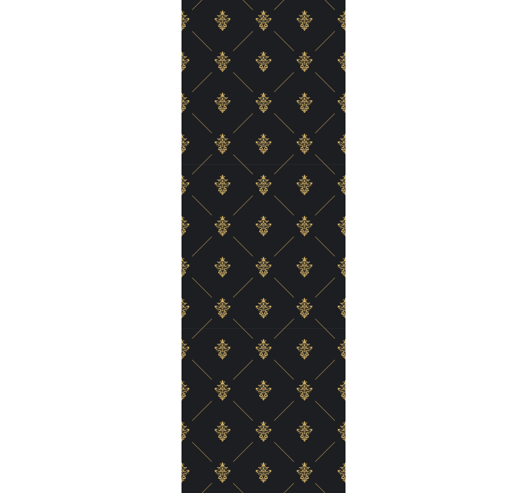 Toile fenêtre cuisine carreaux sombres élégants - TenStickers