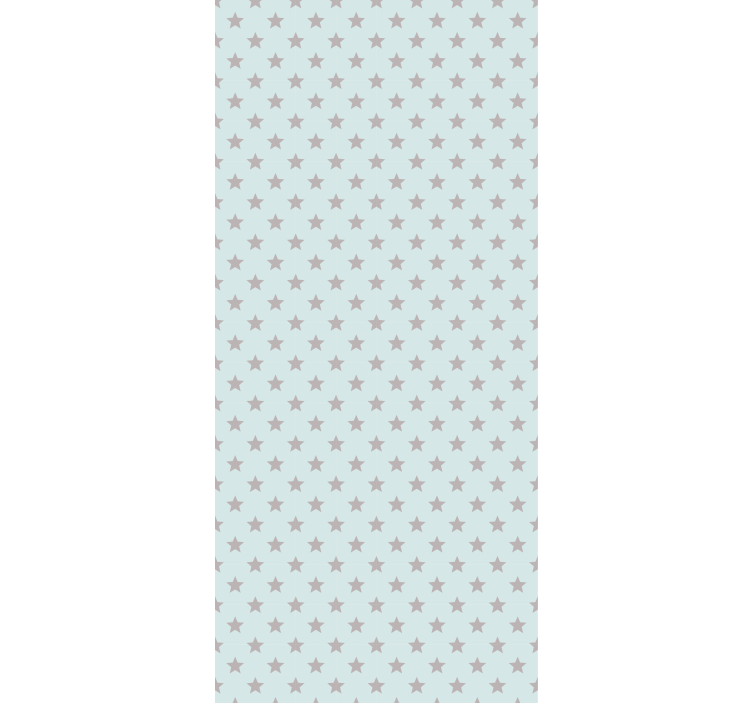 Toile fenêtre chambre enfant fond bleu étoiles grises - TenStickers