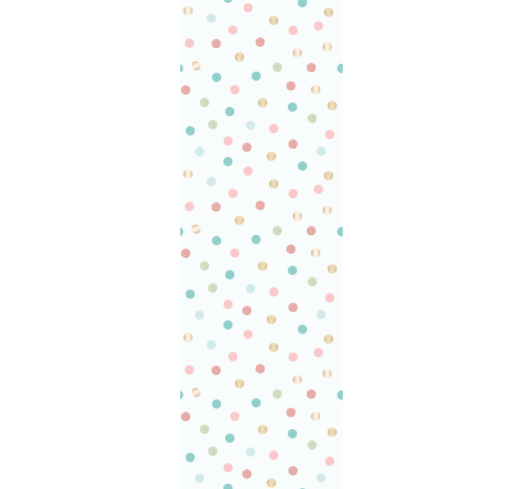 Toile fenêtre chambre enfant motif pois confettis pailletés - TenStickers