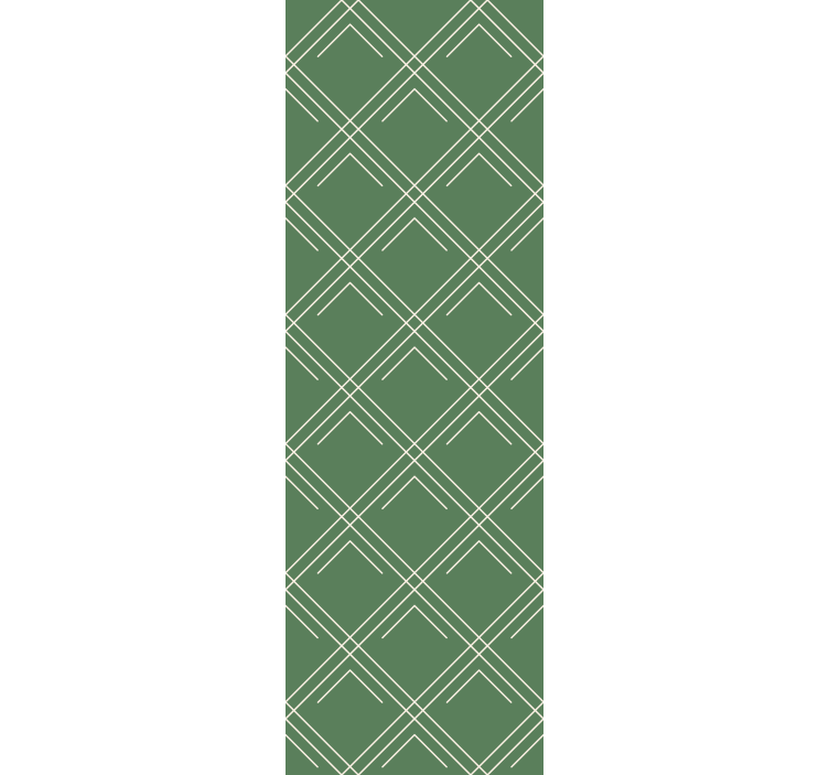 Toile fenêtre bureaux carrés verts élégants - TenStickers