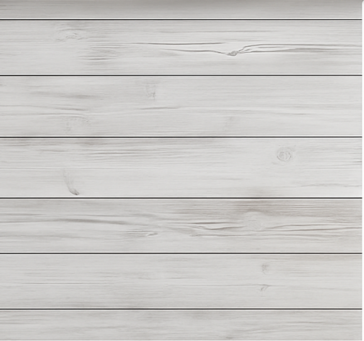 Toile fenêtre textures et motifs bois blanchi horizontal - TenStickers