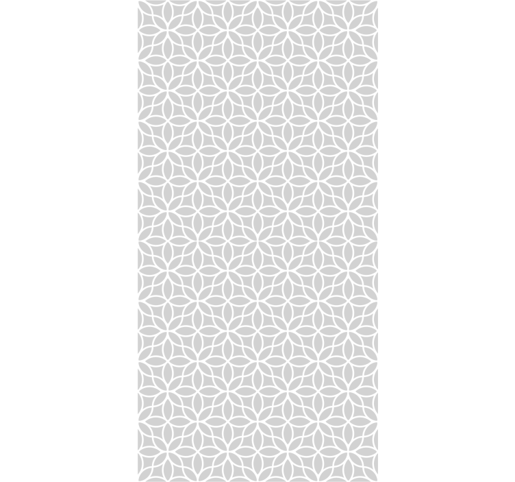Toile fenêtre gris motif moderne gris et blanc - TenStickers