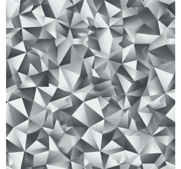 Toile fenêtre gris diamants gris - TenStickers