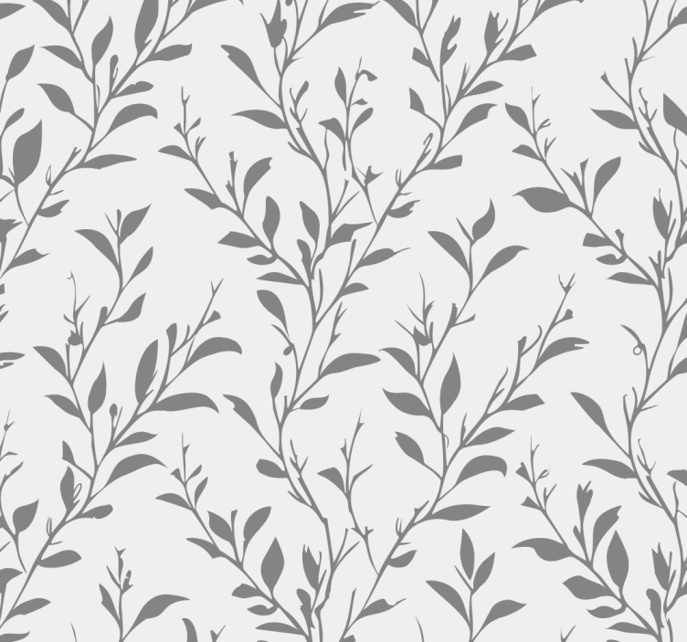 Toile fenêtre gris feuilles d'olive - TenStickers