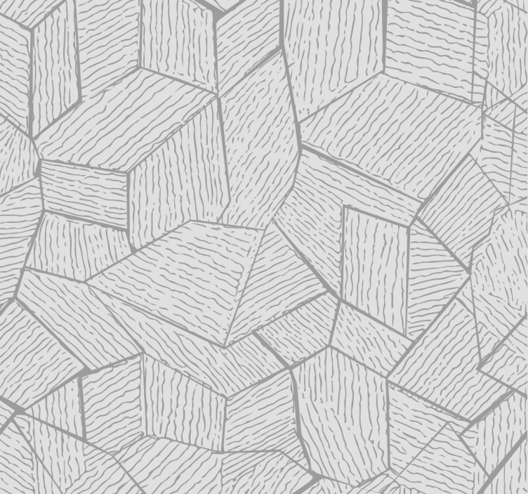 Toile fenêtre gris effet tissu africain - TenStickers